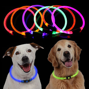 <span class=keywords><strong>Collar</strong></span> de Perro con Luz <span class=keywords><strong>LED</strong></span>, Reflectante, Brillante en la Oscuridad, Diseño Simple de Animales, Fibra de PVC Cortable para Perros Pequeños/Medianos/Grandes - Product Image 2