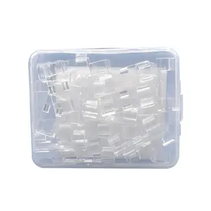 transparent middle finisher wire clamp self-adhesive cable storage boxed custom logo holder clamp Cable Clips Wire Holder