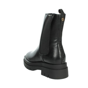 Sabf241015 stivali Chelsea tacco alto Slip-On cotone nero plateau PU soletta autunno/inverno/estate altezza crescente piatta - Product Image 2