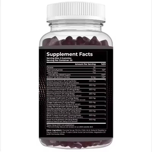 Gummies 10-en-1 pour la fonction cognitive, immunitaire et cérébrale, complexe de champignons avec Crinière de lion - Product Image 5