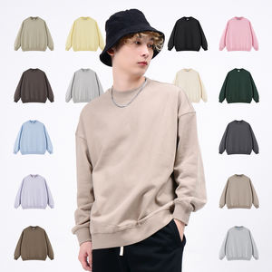 Sudadera de Cuello Redondo de Algodón y Poliéster de Alta Calidad con Logotipo Personalizado, 400 Gramos, Peso Pesado, Sudadera Lisa Unisex, Sudadera Holgada ODM - Product Image 1