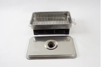 Camping en plein air ustensiles de cuisine grill portable réchaud à alcool poisson fumeur FOUR À FUMÉE AVEC 2 BRÛLEURS