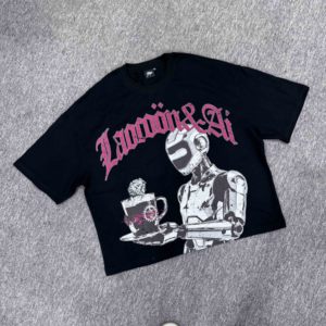 Kaos Katun Desain Fashion Custom Print Heavyweight Pria Oversize - Product Image 2