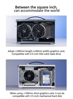 Boîtier d'ordinateur Mini ITX de 3,3 L, mini serveur NAS ITX, petit boîtier avec poignée, compatible RTX3060/13600, boîtier compact A4