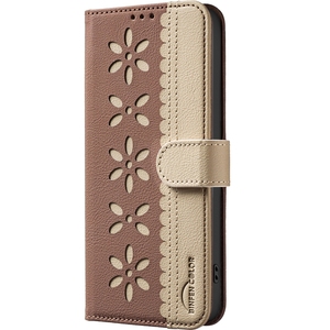 Màu Kép Hoa Wallet Da Trường Hợp Đối Với <span class=keywords><strong>iPhone</strong></span> 17 Không Khí 16E 16 Pro Max 15 Cộng Với 14 13 12 11 XS XR 6 <span class=keywords><strong>7</strong></span> 8 Frid Chặn Lật Bìa - Product Image 2