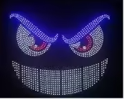 Nuevo Diseño <span class=keywords><strong>de</strong></span> Luces LED Dinámicas USB para Parabrisas <span class=keywords><strong>de</strong></span> Coche, Panel LED Matrix Universal para Ventana Trasera <span class=keywords><strong>de</strong></span> Coche, Luces <span class=keywords><strong>de</strong></span> Ojos <span class=keywords><strong>de</strong></span> Diablo - Product Image 2