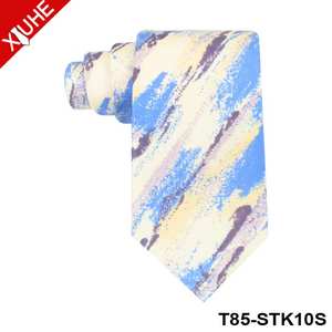 عالية الجودة رجل العلاقات الحرير التايلاندي OEM متعدد الألوان فلورا البحرية الأزرق رابطات العنق الرقمية الطباعة مخصص الحرير العلاقات - Product Image 5