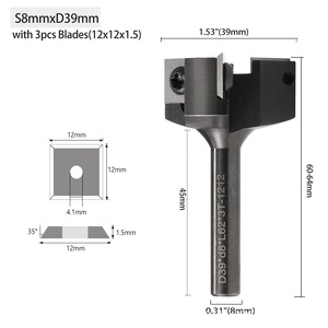 Carbure contrôlé CNC personnalisable 2-6 cannelures 65HRC Face Mill End Mill Bottom Clearing Cutter Wood Carving Coated Milling - Product Image 2