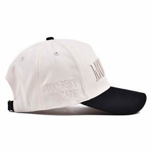 Women's Spring Summer Outdoor Sun Protection Baseball Cap New Letter Embroidery 'MOMMIN' <b>Duck</b> Tongue <b>Hat</b> Canvas Trucker <b>Hat</b> - Product Image 4