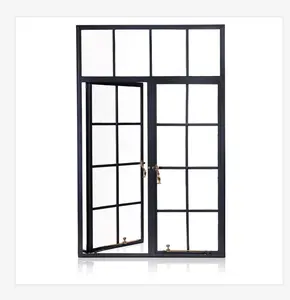 French Galvanized Steel Window Grill Design Wrought Iron Window and Door Price
