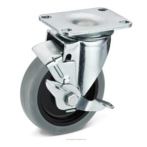 5-Zoll-Möbel Lenk rolle Schwenkbare TPR-Räder Regale Benutzer definierte Platten rollen - Product Image 4