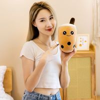 Meilleur ami mignon peluche peluche bulle thé peluche oreiller lait thé tasse oreiller nourriture peluche douce Kawaii étreinte peluche