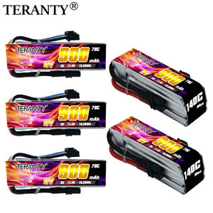 TERANTY 3S 11.4V 900mAh 70C/140C Lipo pil uzaktan kumandalı Drone modeli gemi modeli araba modeli FPV hafif HV lityum pil - Product Image 1