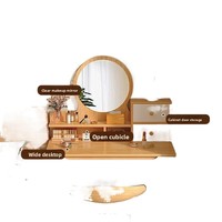 Coiffeuse de chambre à coucher de style chinois moderne, avec rangement intégré, pour petit appartement, minimaliste et de luxe léger