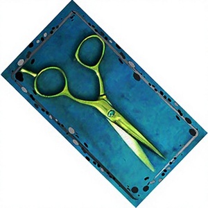 Ciseaux de coiffure professionnels ergonomiques non pliables à manche long en acier inoxydable à bords tranchants pour droitiers de la marque ASAP - Product Image 3