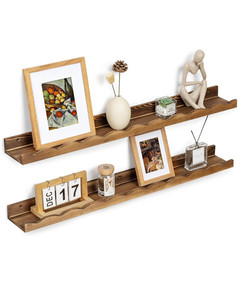 Bằng gỗ Key holder với trang trí bị cháy hoàn thành tre Kệ tường và móc áo cho túi áo khoác cho các bên - Product Image 4