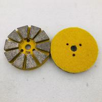 PMS 80MM 9 Segment béton métal tampon métal Bond diamant sol disques de meulage pour Terrco Machine granit tampon de polissage