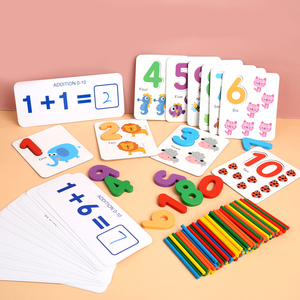 Trẻ em Montessori bằng gỗ mẫu giáo toán học phù hợp với giác ngộ giảng dạy AIDS trò chơi cho trẻ em - Product Image 5