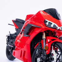 Electric Motorcycle 72V Sport Street Digital Instrument Display USB Port Gold Front Fork Dual Disc Brake