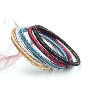 Accessori Boutique fascette promozionali per capelli metallizzato Glitter oro Mix elastici di colore Lurex elastici - Product Image 2