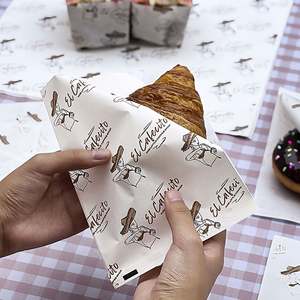 Plate <b>Paper</b> Tray <b>Paper</b> Sandwich Packaging Disposable Grease Insulated Baking Bread Cake Pad <b>Paper</b> <b>Burger</b> Shop - Product Image 4