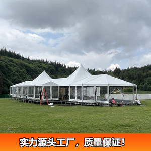 Tente de réception de mariage, structure en alliage d'aluminium, tissu PVC, imperméable quatre saisons, salle d'événements extérieure, construction modulaire, type extensible - Product Image 3