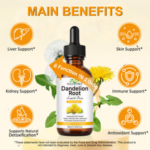 Солотри 60 мл безалкогольная пищевая добавка, органический экстракт корня Одуванчика, жидкие капли для очищения печени, поддержка детоксикации - Product Image 2