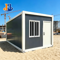 Casa Contenedor Prefabricada de Ensamblaje Rápido con Paneles Sándwich, Cabaña Modular de 20 pies para Alojamiento de Trabajadores y Uso Hospitalario