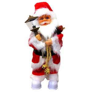 Figurine de Père Noël musicale 30 cm, poupée chantante électrique, décoration de fête de Noël, cadeau - Product Image 5