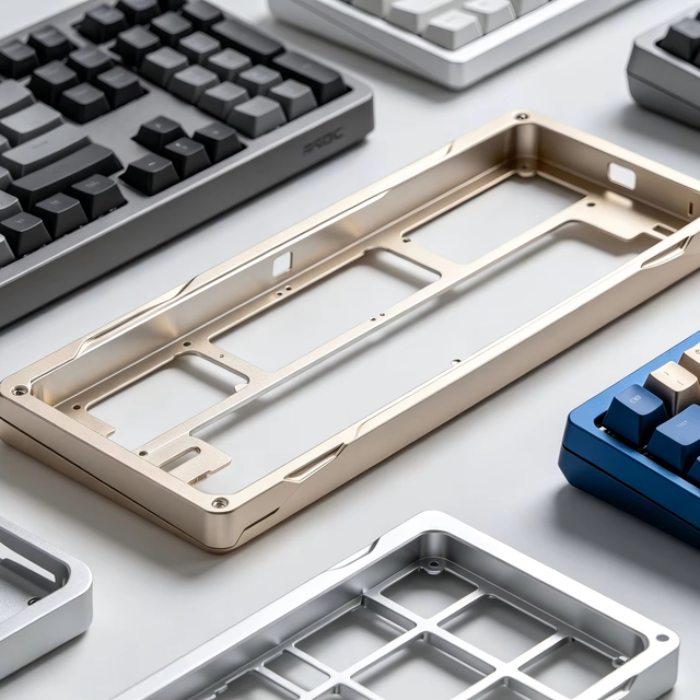 Custom CNC Machined Aluminum Alloy Mechanical Keyboard Case From Guangdong