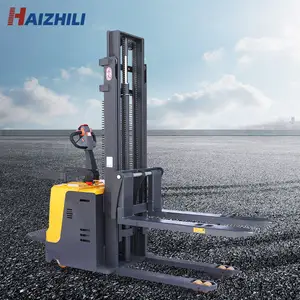 Haizhili pabrik kualitas tinggi Walkie/berdiri 1,5 ton berdiri di tumpuk listrik penuh forklift mini diskon besar