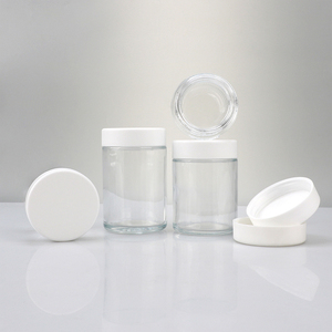 Wholesale <b>Empty</b> Plastic PET Cream <b>Jar</b> for Body Scrub Smell Proof Air Tight Face Cream CR Glass <b>Jar</b> Lotion Glass <b>Jar</b> - Product Image 1