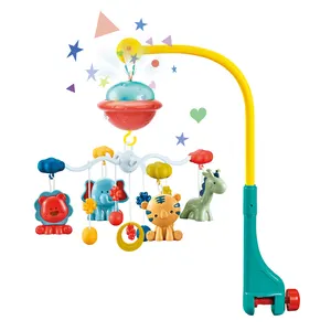 Популярный подарок для новорожденного Электрический постельный звонок детская кроватка Декор мобиль с мультяшными животными