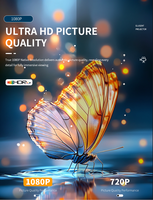 Projecteur H300 Intelligent et Portable de Poche avec Batterie Intégrée, Vidéo LCD, Système Android 11, WiFi 6 (5G), Bluetooth 5.2, Projecteur de Films