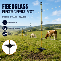 Poste de Fibra de Vidrio para Cercas de 840 mm, Ligero y Aislante, Fácil de Instalar para Granjas, Patios, Barandas Temporales
