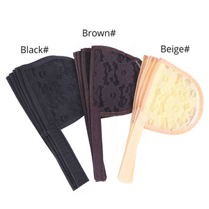 Red <span class=keywords><strong>para</strong></span> hacer Peluca de cola de caballo <span class=keywords><strong>para</strong></span> hacer Coleta, Color negro, Top, sin pegamento, con correa ajustable - Product Image 1