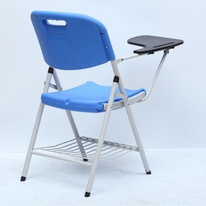 Lin Ying Training Chair With <b>Desk</b> <b>Foldable</b> Conference Chair School Use Blue Color Modern Design - Product Image 2