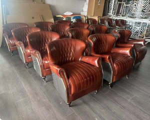 <span class=keywords><strong>Poltrona</strong></span> di Lusso Stile Industriale Retrò con Funzione di Raffreddamento per Casa, Ufficio, Parco, Camera da Letto, Sala da Pranzo, Soggiorno - Sedia Aviator - Product Image 3
