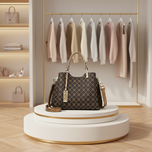 Bolso Tote de Gran Capacidad para Mujer, Elegante, Versátil, con Estampado, Cierre de Cremallera, Nuevo Modelo - Product Image 1