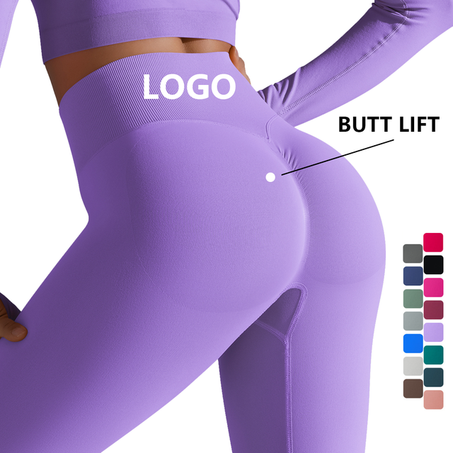 Custom Yoga Pants Women Yoga Leggings Scrunch Butt Lifting Fitness Pants Tights High Waist Workou Yoga Leggings