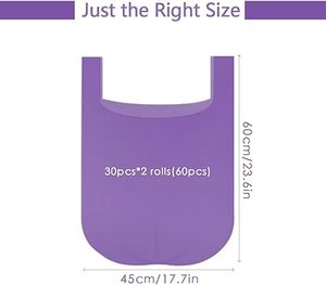 Bolsas de basura tipo chaleco, bolsas de basura desechables, bolsas de plástico para residuos - Product Image 2