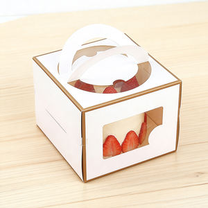 กล่องบรรจุภัณฑ์ของขวัญเค้กสำหรับงานแต่งงาน งานวันเกิด ขนมอบ ของหวานคริสต์มาส ทำจากวัสดุรีไซเคิลตามสั่ง - Product Image 4