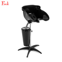 Bacs de lavage modernes pour salons de coiffure, stations de lavage portables sur roulettes avec réservoirs d'eau pour usage commercial et domestique