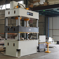Nadun Grand établi 315T Presse hydraulique à double cylindre Presse avancée à quatre colonnes avec cylindre d'éjection de bas en haut