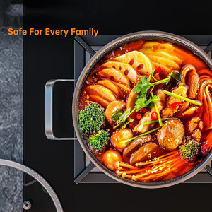 High Quality Modern Non-stick Coating Glass Cover Honeycomb Design Triply Stainless Steel 6-Piece Dishwasher Safe Cookware <b>Set</b> - Product Image 4