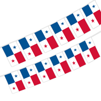 Ventes directes des fabricants de drapeaux Panama 14*21cm pour les fans de décoration de vacances