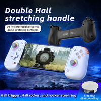Ye BSP-D8 PRO RGB rétractable BT manette de jeu poignée étirement Joystick pour commutateur P3 P4 Android IOS PC manette de jeu