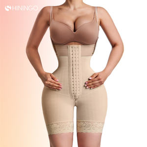 Factory <span class=keywords><strong>Outlet</strong></span> Compresión Body Shaper Cintura alta Butt Lifter Shorts Control de barriga Fajas para mujeres Body posparto - Product Image 4