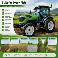 Nouveau modèle de tracteur agricole LAWNIO avec frein à air en option, transmission intégrale, performances optimisées pour les équipements agricoles, tracteur agricole