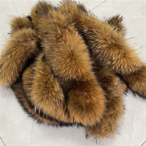 Collo di vera pelliccia di volpe capelli procione - Product Image 3